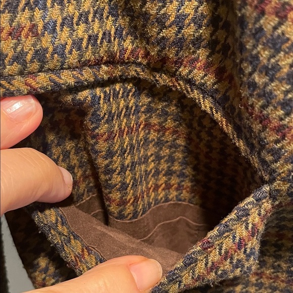 E. DeSimone Classic Brown Houndstooth Men's Neapolitan Style Blazer - Picture 4 of 14